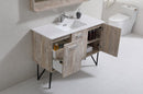 KubeBath Bosco 48 in. Modern Bathroom Vanity w/ Quartz Countertop, KB48NW