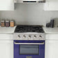 Kucht 30-Inch Pro-Style Dual Fuel Range in Stainless Steel with Blue Oven Door KDF302-B