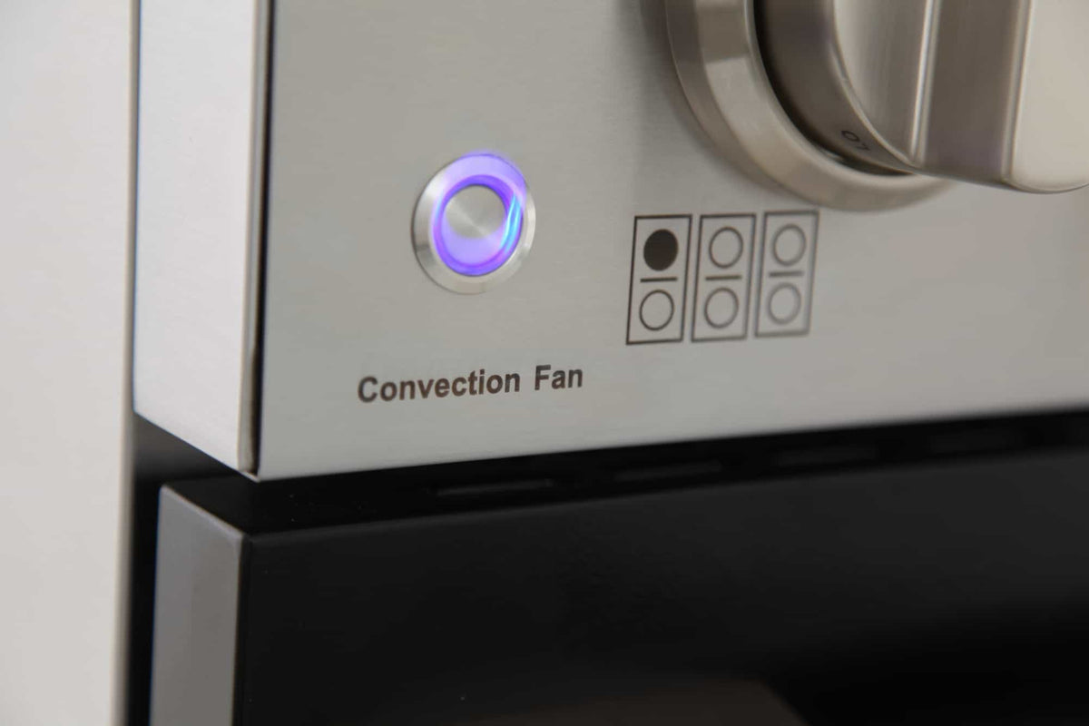 Kucht 36-Inch Pro-Style Dual Fuel Range in Stainless Steel with Black Oven Door KDF362-K