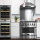 Kucht 4-Piece Appliance Package - 36-Inch Dual Range, 36-Inch Panel Ready Refrigerator, Wall Mount Hood, & Panel Ready Dishwasher