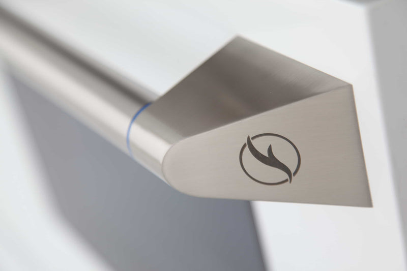 Kucht 48-Inch Pro-Style Dual Fuel Range in Stainless Steel with White Oven Door KDF482-W