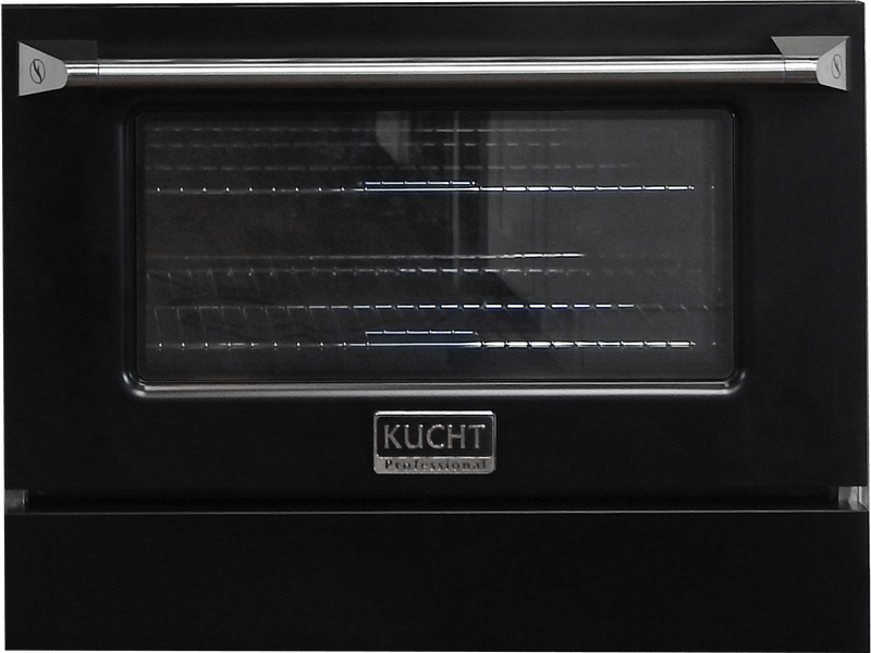 Kucht 30-Inch Pro-Style Dual Fuel Range in Stainless Steel with Black Oven Door (KDF302-K)