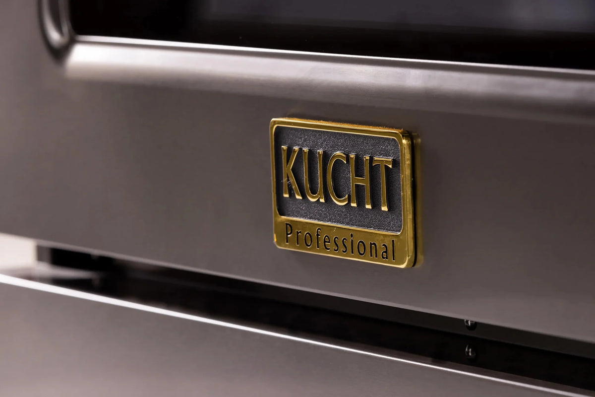 KUCHT Gemstone Professional 30-Inch 4.2 Cu. Ft. Dual Fuel Range for Natural Gas with Sealed Burners and Convection Oven in Titanium Stainless Steel KED304