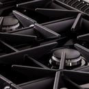 KUCHT Gemstone Professional 36-Inch 5.2 cu. ft. Gas Range with Sealed Burners and Convection Oven in Titanium Stainless Steel with Gold Accents KEG363