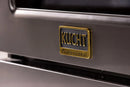 KUCHT Gemstone Professional 36-Inch 5.2 cu. ft. Gas Range with Sealed Burners and Convection Oven in Titanium Stainless Steel with Gold Accents KEG363