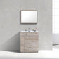 KubeBath Milano 30 in. Modern Bathroom Vanity - Nature Wood, KFM30-NW