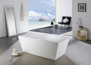 KubeBath Squadra 63 in. Free Standing Bathtub, KFST5063