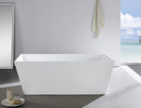 KubeBath Squadra 63 in. Free Standing Bathtub, KFST5063