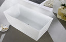 KubeBath Squadra 63 in. Free Standing Bathtub, KFST5063