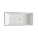 KubeBath Squadra 63 in. Free Standing Bathtub, KFST5063