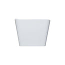 KubeBath Ondulato 67'' White Free Standing Bathtub, KFST7667