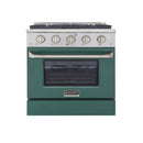 Kucht 30 in. 4.2 cu. ft. Professional All Gas Range in Stainless Steel with Color Options KNG301