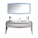 KubeBath Riso 64 in. Double Sink Modern Bathroom Vanity by Kube Bath, KR864D