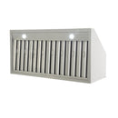 Kucht 48-Inch Wall Mounted Range Hood 1200 CFM in Stainless Steel & Silver KRH4821A