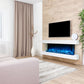 Modern Flames Landscape Pro 70'' Electric Fireplace Wall Mount Studio Suite | White Ready to Paint