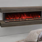 Modern Flames Landscape Pro 94'' Studio Suite Wall Mount Mantel Package | Driftwood Grey