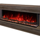 Modern Flames Landscape Pro 94'' Studio Suite Wall Mount Mantel Package | Driftwood Grey