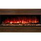 Modern Flames Landscape Pro 70'' Studio Suite Wall Mount Mantel Package | Weathered Walnut