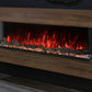 Modern Flames Landscape Pro 58'' Studio Suite Wall Mount Mantel Package | Weathered Walnut