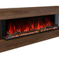 Modern Flames Landscape Pro 58'' Studio Suite Wall Mount Mantel Package | Weathered Walnut