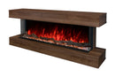 Modern Flames Landscape Pro 82'' Studio Suite Wall Mount Mantel Package | Weathered Walnut