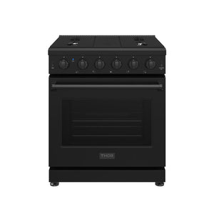 Thor Kitchen 30 Inch L-Series Professional Liquid Propane Range in Black