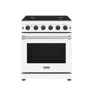 Thor Kitchen 30 Inch L-Series Professional Gas Range in White