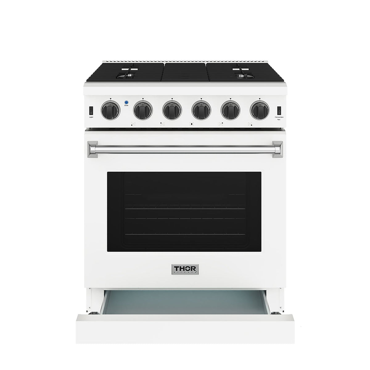 Thor Kitchen 30 Inch L-Series Professional Liquid Propane Range in White