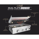Le Griddle 3-Burner 41-Inch Freestanding Gas Griddle - GFE105 + GFCART105