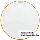Design Element Vera Round Vanity Mirror Stainless Steel Frame 28" X 28" Round MIR-2828-RR
