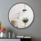 Design Element Vera Round Vanity Mirror Stainless Steel Frame 28" X 28" Round MIR-2828-RR
