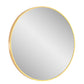 Design Element Vera Round Vanity Mirror Stainless Steel Frame 28" X 28" Round MIR-2828-RR