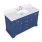 Design Element Milano 54" Single Sink Vanity - Blue ML-54-BLU
