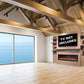 Modern Flames Allwood Fireplace Media Wall in Coastal Sand | 60'' Spectrum Electric Fireplace