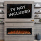 Modern Flames Allwood Fireplace Media Wall in Driftwood Gray | 60'' Spectrum Electric Fireplace
