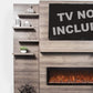 Modern Flames Allwood Fireplace Media Wall in Coastal Sand | 60'' Spectrum Electric Fireplace