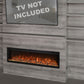 Modern Flames Allwood Fireplace Media Wall in Driftwood Gray | 60'' Spectrum Electric Fireplace