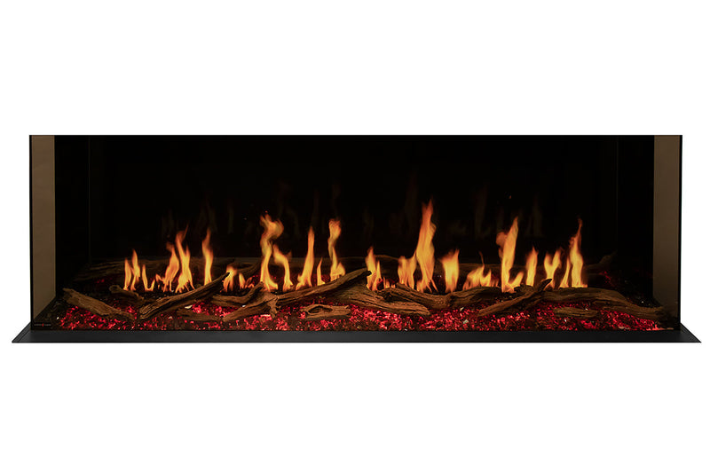 Modern Flames Orion Multi 73'' Electric Fireplace Wall Mount Studio Suite | Driftwood Gray