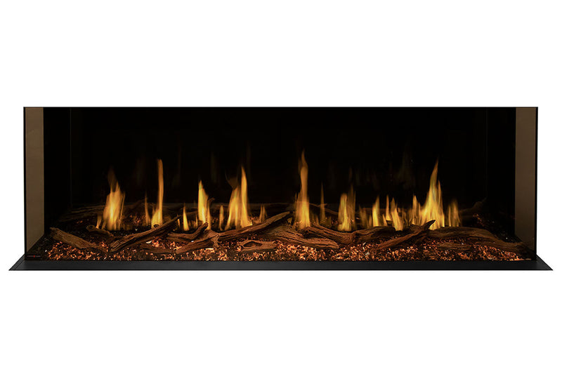 Modern Flames Orion Multi 88'' Electric Fireplace Wall Mount Studio Suite | Driftwood Gray