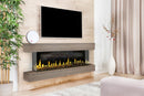 Modern Flames Orion Multi 88'' Electric Fireplace Wall Mount Studio Suite | Coastal Sand
