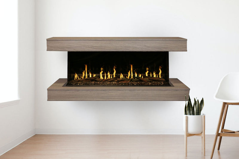 Modern Flames Orion Multi 73'' Electric Fireplace Wall Mount Studio Suite | Coastal Sand