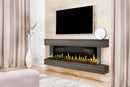 Modern Flames Orion Multi 73'' Electric Fireplace Wall Mount Studio Suite | Driftwood Gray