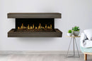Modern Flames Orion Multi 73'' Electric Fireplace Wall Mount Studio Suite | Driftwood Gray