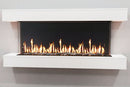Modern Flames Orion Multi 73'' Electric Fireplace Wall Mount Studio Suite | White Ready to Paint