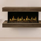 Modern Flames Orion Multi 88'' Electric Fireplace Wall Mount Studio Suite | Weathered Walnut