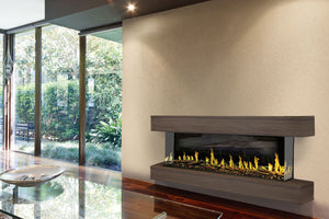 Modern Flames Orion Multi 64'' Electric Fireplace Wall Mount Studio Suite | Weathered Walnut