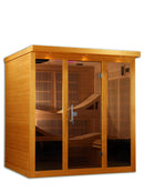 Golden Designs Dynamic Monaco 6-person Ultra Low EMF Under 3MG FAR Infrared Sauna Canadian Hemlock - DYN-6996-01