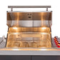 FORNO Rimini Outdoor Kitchen 30-Inch BBQ 62,000 BTU, 4.8 cu.ft. Beverage Center, Stainless Steel Sink, White Countertops FODKT2575WHT
