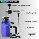 FORNO Acqua BrightDiamond 3/4HP Super Quiet Garbage Disposal Corded with Motion Sensor Cabinet Light & Pre-Wired Air Switch