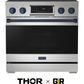 Gordon Ramsay by THOR Kitchen 36" 6.0 cu. ft. Professional Electric Range with Tilt Panel Touch Control, Self-Clean and Air Fry in Stainless Steel, RSE36